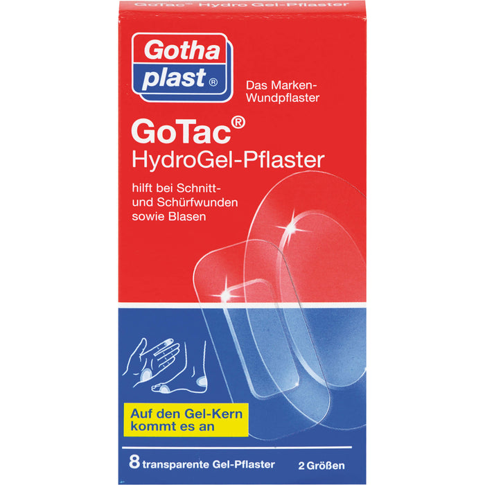 Gothaplast GoTac Hydro Gel-Pflaster, 8 pc Pansement