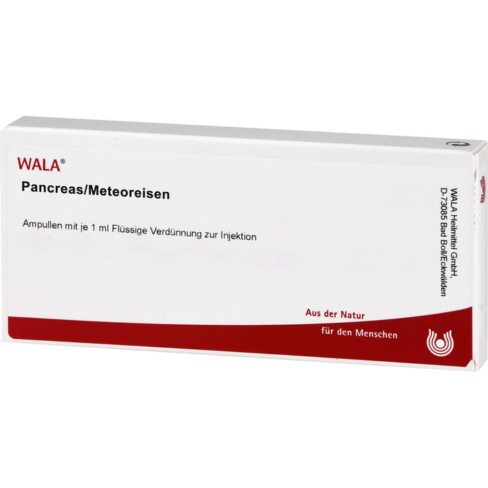 WALA Pancreas/Meteoreisen flüssige Verdünnung, 10 St. Ampullen