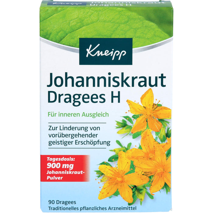 Kneipp Johanniskraut Dragees H für inneren Ausgleich, 90 pc Tablettes