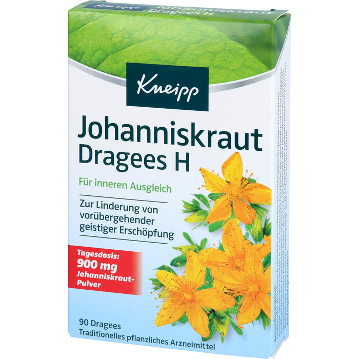 Kneipp Johanniskraut Dragees H für inneren Ausgleich, 90 pc Tablettes
