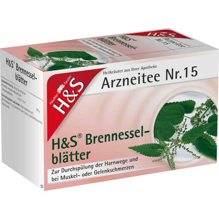 H&S Brennesselblätter Arzneitee Nr. 15, 20 pc Sac filtrant