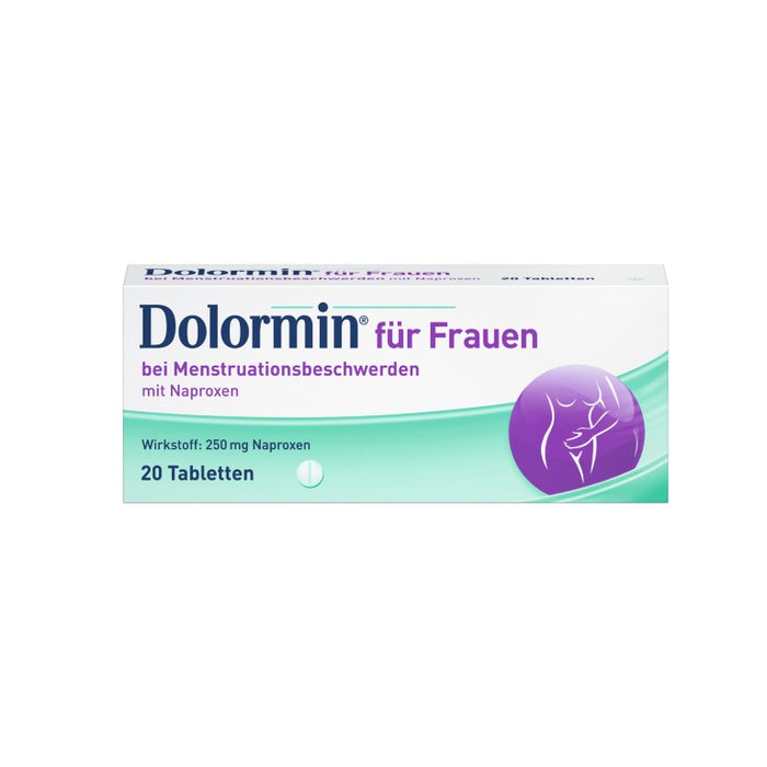 Dolormin für Frauen Tabletten bei Menstruationsbeschwerden, 20 pc Tablettes