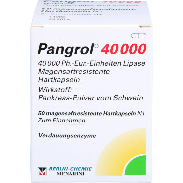Pangrol 40000 Kapseln Verdauungsenzyme, 50 pcs. Capsules