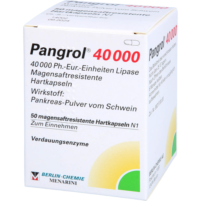 Pangrol 40000 Kapseln Verdauungsenzyme, 50 pc Capsules