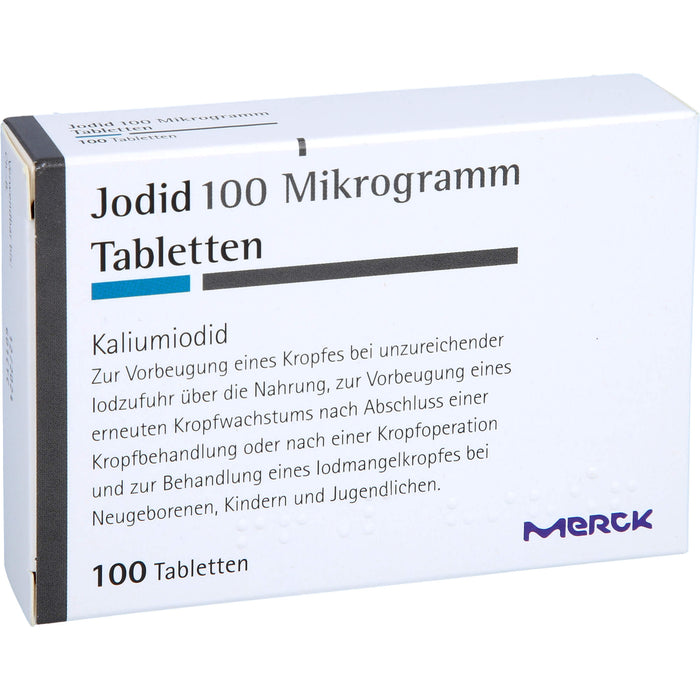 MERCK Jodid 100 Mikrogramm Tabletten, 100 pcs. Tablets