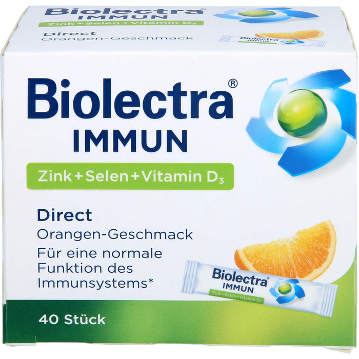 Biolectra Immun Zink + Selen + Vitamin D3 direct Micro-Pellets, 40 pcs. Sachets