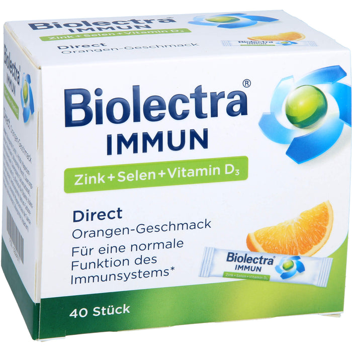 Biolectra Immun Zink + Selen + Vitamin D3 direct Micro-Pellets, 40 pcs. Sachets