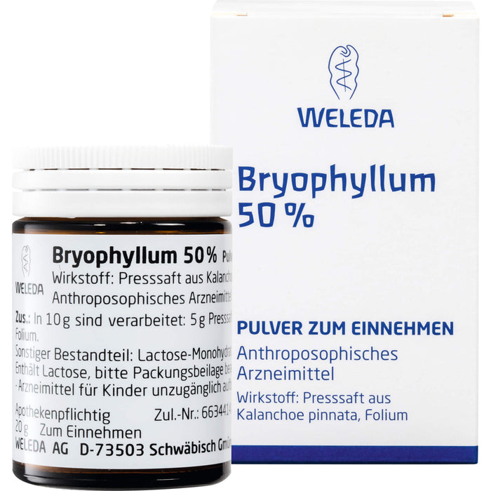 WELEDA Bryophyllum 50 % Pulver, 20 g Poudre