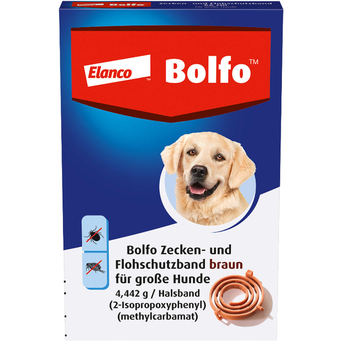 Bolfo Zecken- und Flohschutzband braun für große Hunde, 1 pc Paquet
