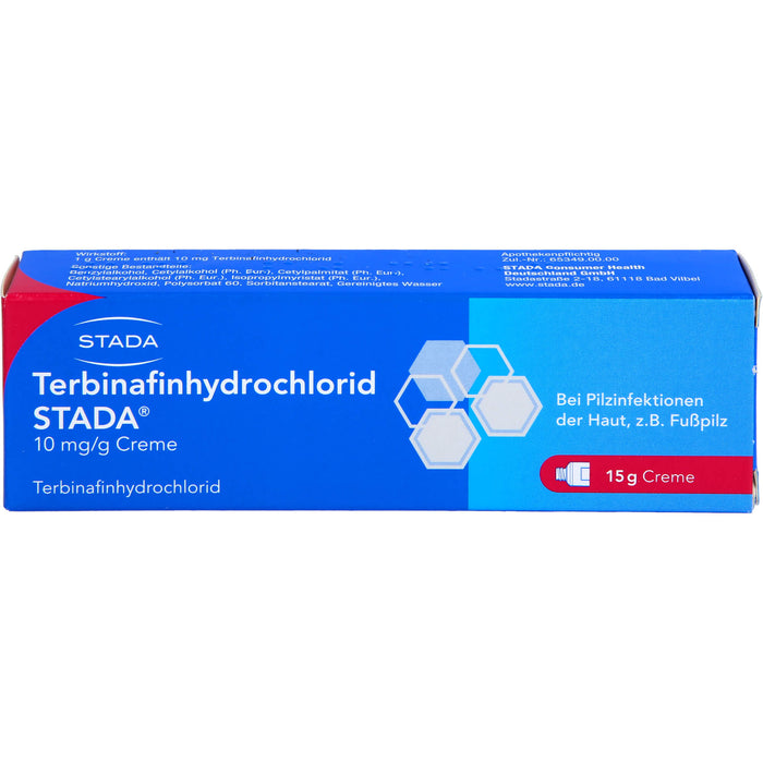 Terbinafinhydrochlorid STADA 10 mg/g Creme, 15 g Cream