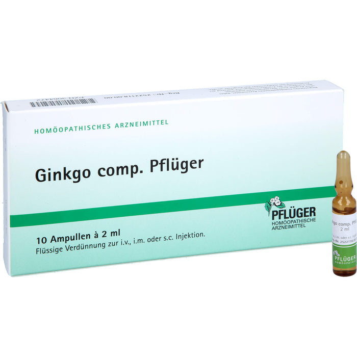 Ginkgo comp. Pflüger Amp., 10 pc Ampoules