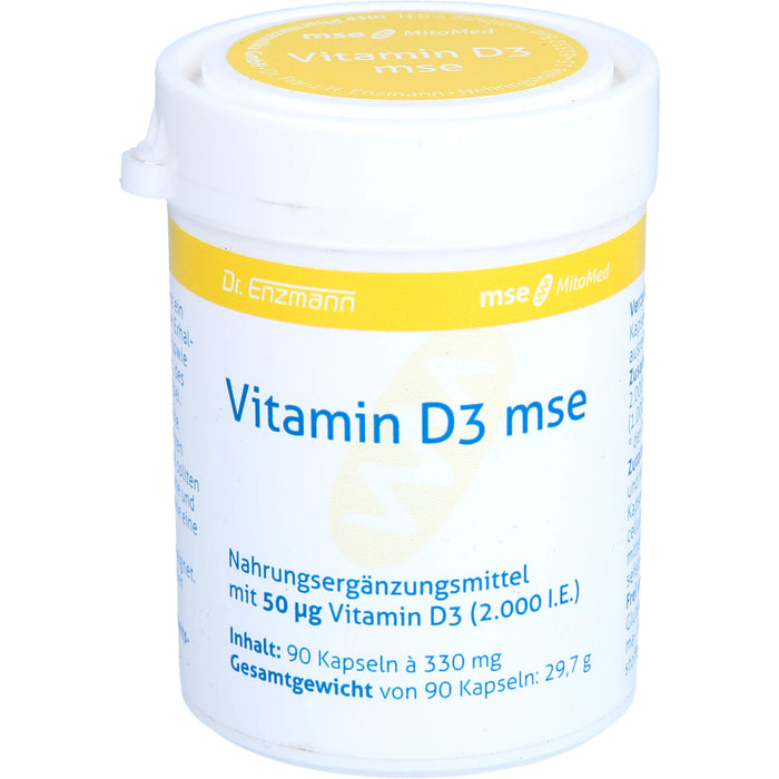Dr. Enzmann Vitamin D3 mse Kapseln, 90 St. Kapseln