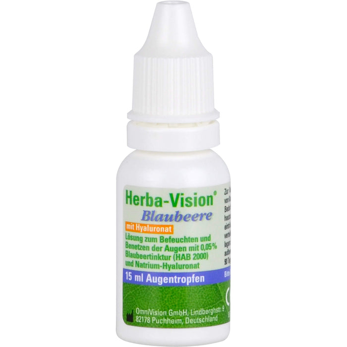 Herba-Vision Blaubeere Augentropfen, 15 ml Solution