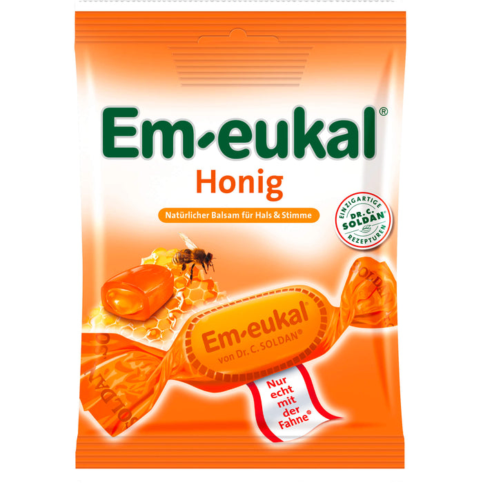 Em-eukal Honig Hustenbonbon gefüllt, 75 g Candies