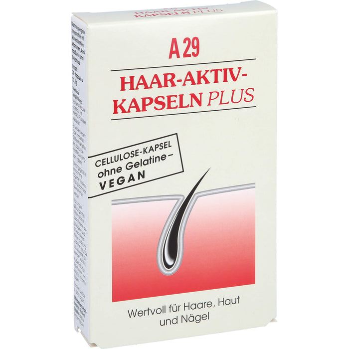 A29 Haar-Aktiv-Kapseln plus wertvoll für Haare, Haut und Nägel, 30 pcs. Capsules