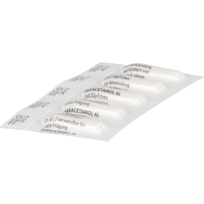 Paracetamol AL 250 Zäpfchen, 10 pc Suppositoires