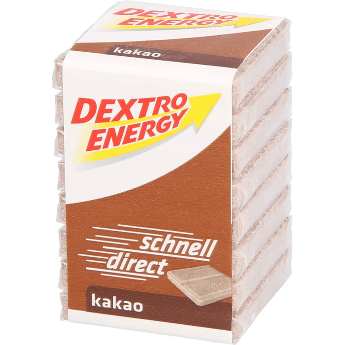 DEXTRO ENERGY Kakao Energieliefernde Dextrosetäfelchen, 46 g Comprimés