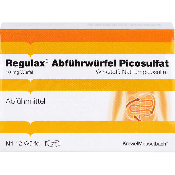 Regulax Abführwürfel Picosulfat, 12 pcs. Cube