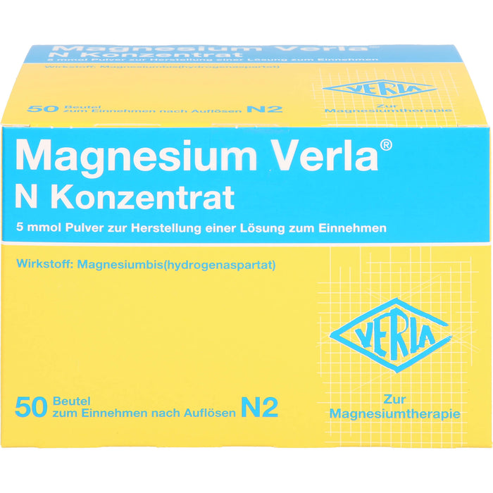 Magnesium Verla N Konzentrat Pulver, 50 pcs. Sachets