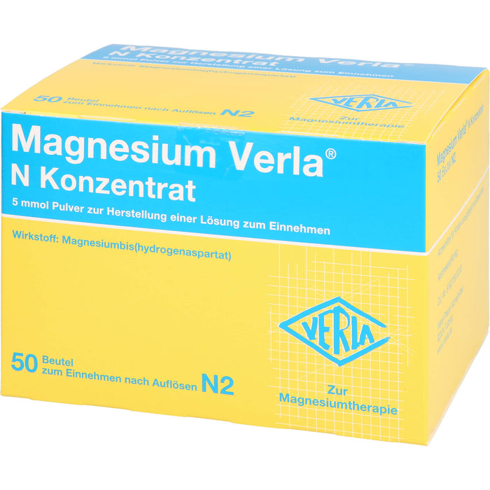 Magnesium Verla N Konzentrat Pulver, 50 pcs. Sachets