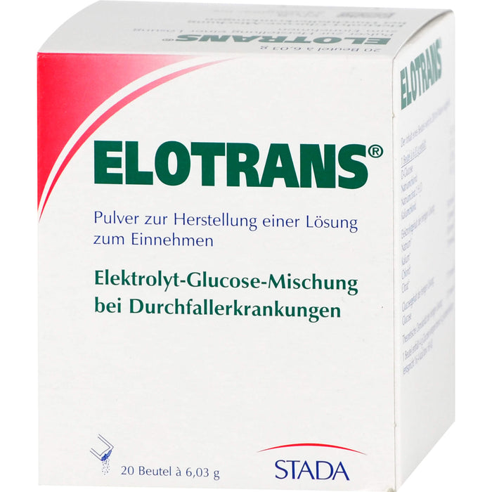 ELOTRANS Elektrolyt-Glucose-Mischung bei Durchfallerkrankungen Beutel, 20 pc Sachets