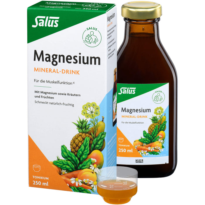 Salus Magnesium Mineral-Drink wichtig für die Muskelfunktion, 250 ml Solution
