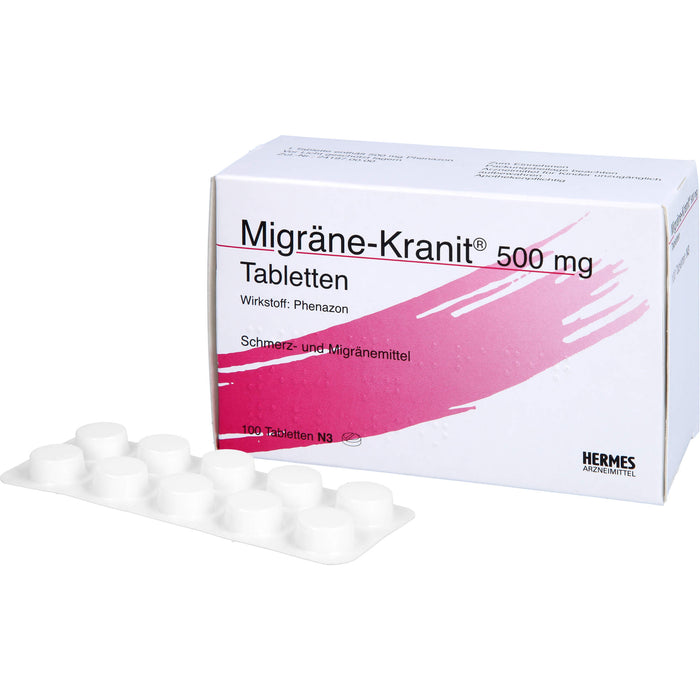 Migräne-Kranit 500 mg Tabletten, 100 pcs. Tablets