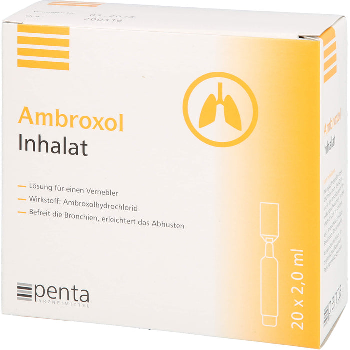 Ambroxol Inhalat 15 mg/2 ml, 40 ml Solution