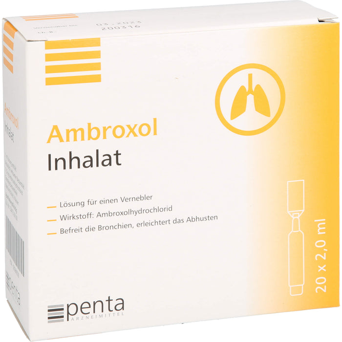 Ambroxol Inhalat 15 mg/2 ml, 40 ml Solution