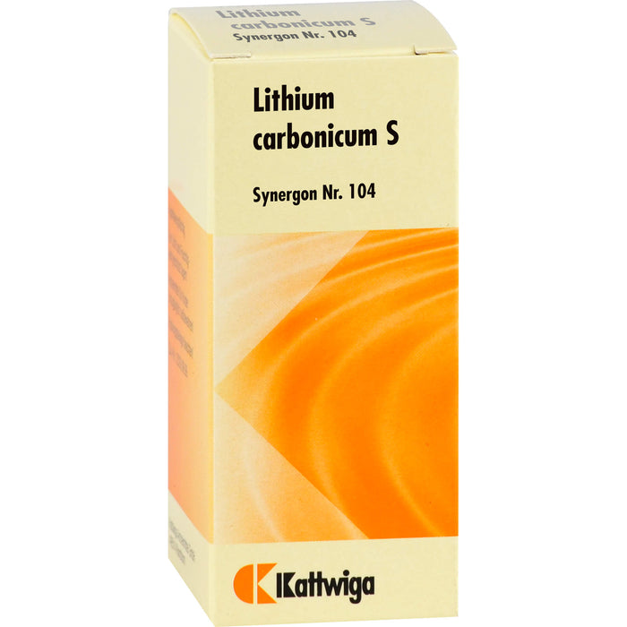Kattwiga Synergon Komplex 104 Lithium carbonicum S Tabletten, 100 St. Tabletten