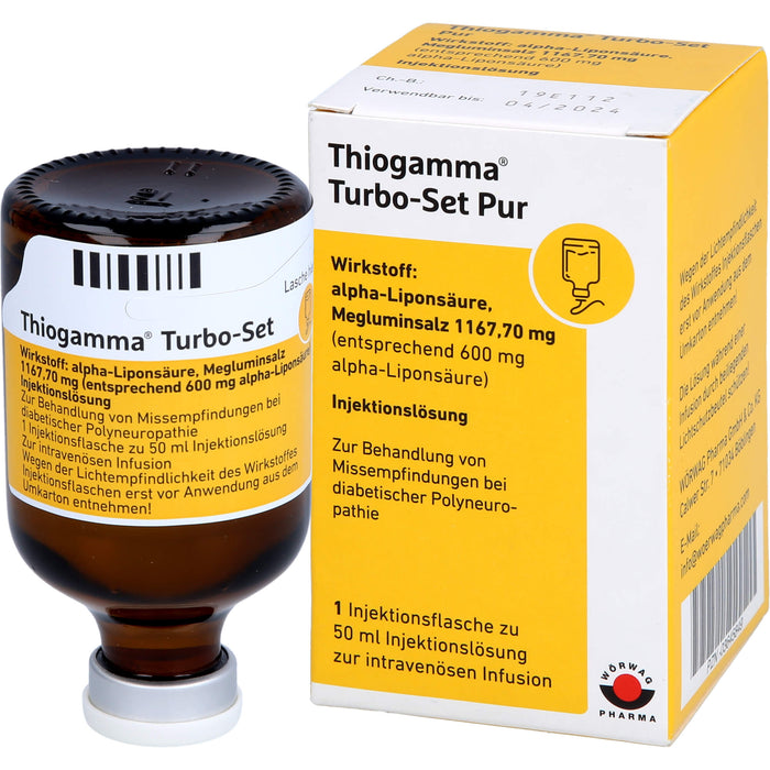 Thiogamma Turbo Set Pur Lösung, 50 ml Solution