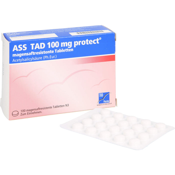 ASS TAD 100 mg protect Filmtabletten, 100 pcs. Tablets