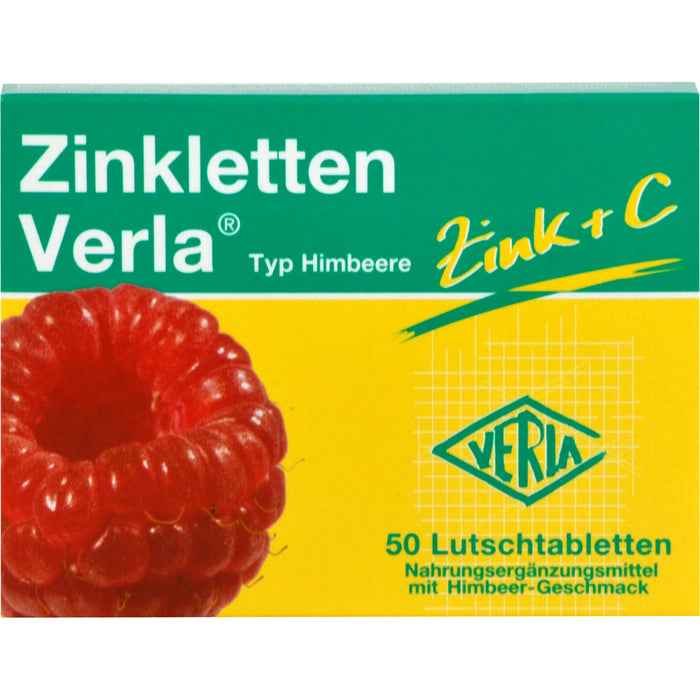 Zinkletten Verla Typ Himbeere Tabletten, 50 pc Tablettes