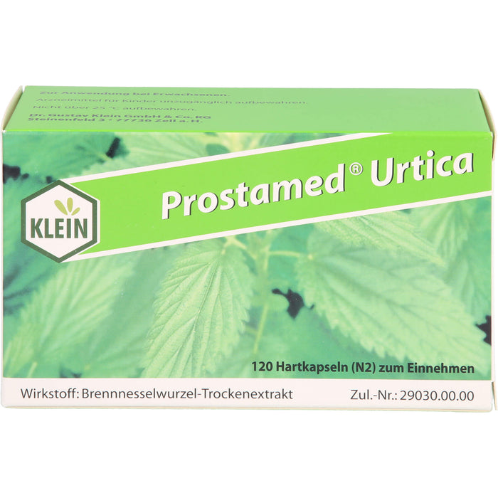 KLEIN Prostamed Urtica Hartkapseln bei Prostataerkrankungen, 120 pcs. Capsules