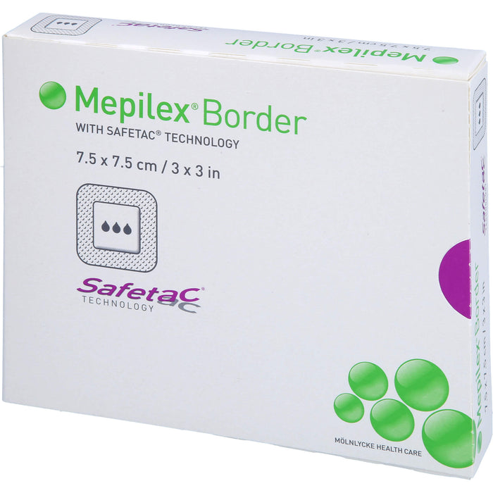 Mepilex Border Schaumverband 7,5 x 7,5 cm, 5 pc Pansements