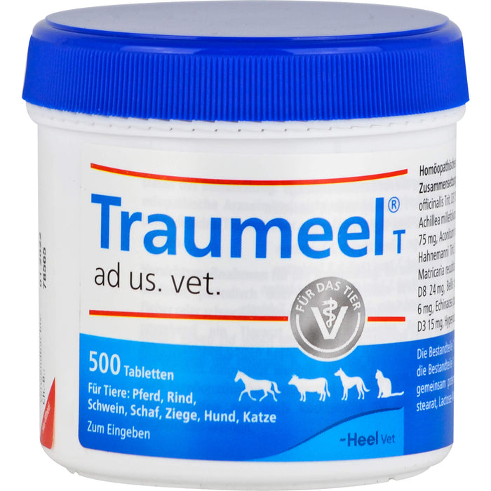 Traumeel T ad us. vet. Tabletten, 500 pcs. Tablets