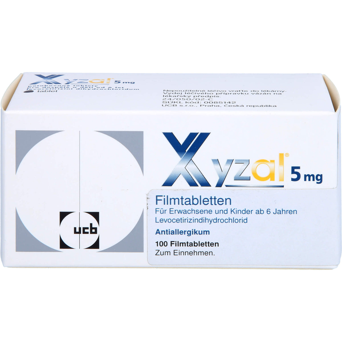 XYZALL 5 mg Filmtabletten Antiallergikum, 100 pc Tablettes ...