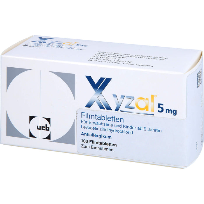 XYZALL 5 mg Filmtabletten Antiallergikum, 100 pcs. Tablets