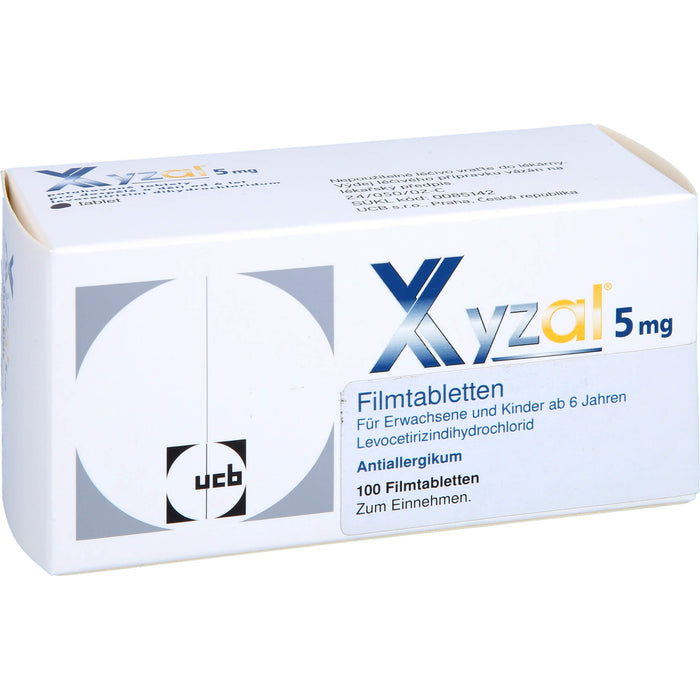 XYZALL 5 mg Filmtabletten Antiallergikum, 100 pcs. Tablets
