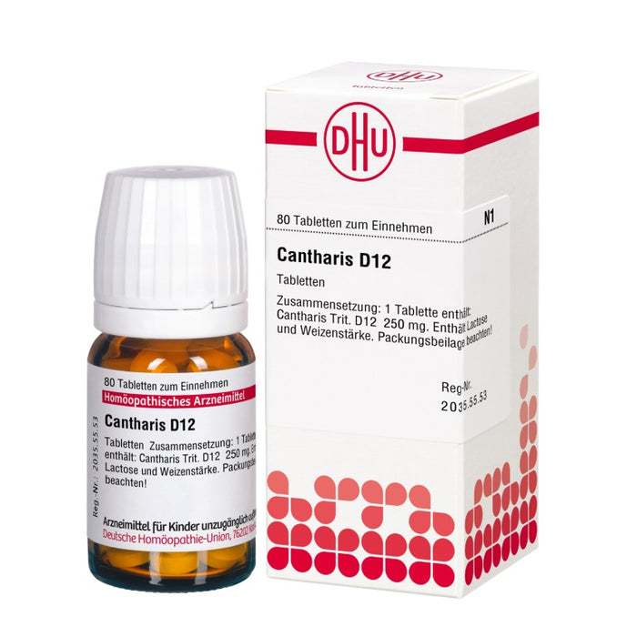 DHU Cantharis D12 Tabletten, 80 St. Tabletten