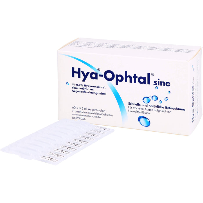 Hya-Ophtal  Lösung zur Erfrischung und Befeuchtung, 60 pcs. Solution