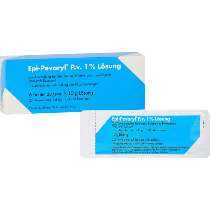 Epi-Pevaryl P.v. 1 % Lösung bei Pilzerkrankungen der Haut, 6 pc Sachets