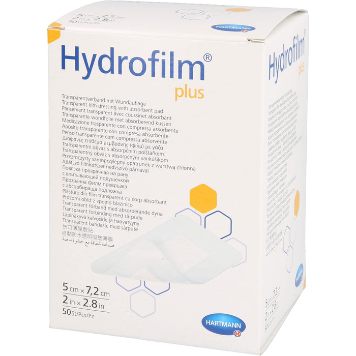 Hydrofilm Plus Transparentverband 5x7,2cm, 50 St VER