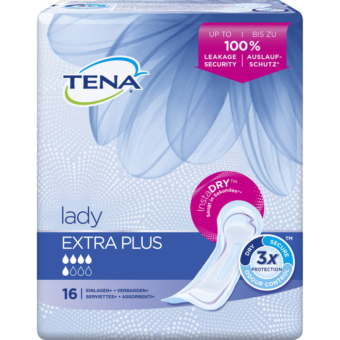 TENA Lady Extra Plus Einlagen, 16 pcs. Insoles