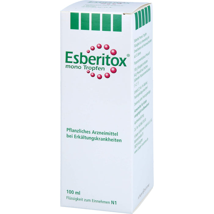 Esberitox mono Tropfen bei Erkältungskrankheiten, 100 ml Solution
