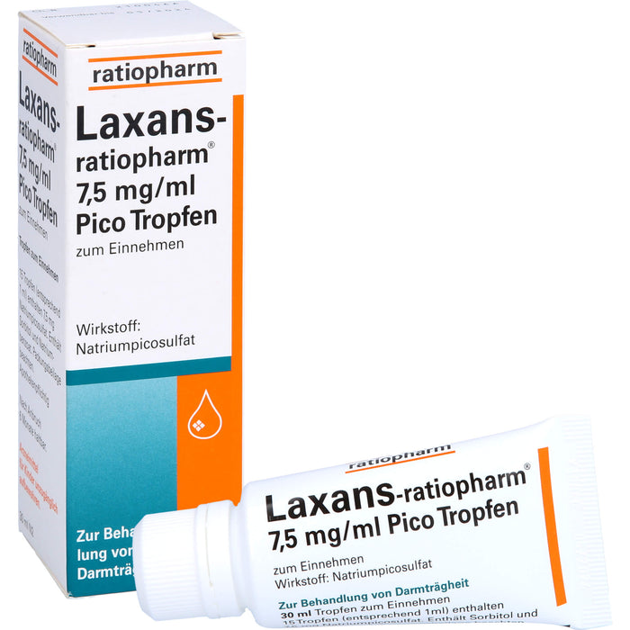 Laxans-ratiopharm 7,5 mg/ml Pico Tropfen zum Einnehmen, 30 ml Solution