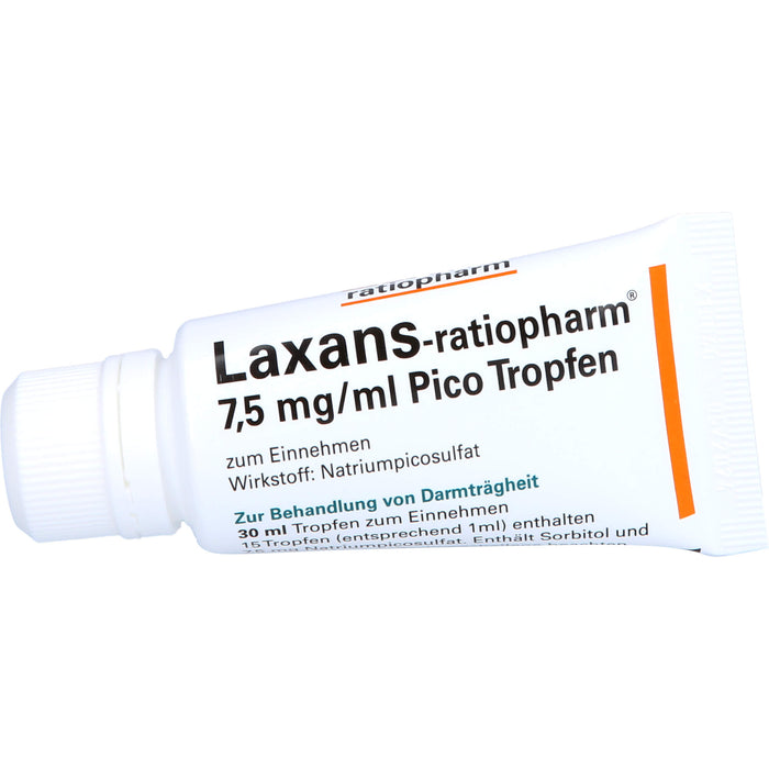 Laxans-ratiopharm 7,5 mg/ml Pico Tropfen zum Einnehmen, 30 ml Solution