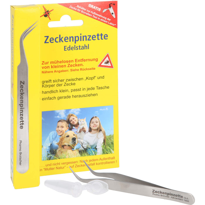 Pharma Brutscher Zeckenpinzette Chirurgenstahl, 1 pcs. Tweezers