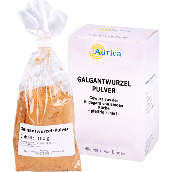 Aurica Galgantwurzel Pulver, 100 g Powder