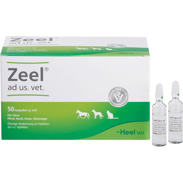 Zeel ad us. vet. flüssige Verdünnung für Pferd, Hund, Katze und Kleinnager, 50 pc Ampoules
